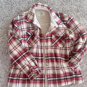 Plaid Sherpa-Lined Shacket